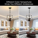 Crystal Chandeliers Lighting, 3 Light, Vintage - 45-Degree Angle