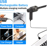 Mini Portable Vacuum Cleaner for Computers, Makeup Bag - Close-Up Angle