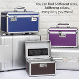 Portable Combination Medicine Box (Coffee/Large) - Close-Up Angle