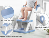 Potty Training Seat Ladder, Kids Boys Girls, Blue - 45-Degree Angle