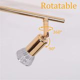 Modern 4-Light Track Lighting Kit LED (Gold) - Rear View