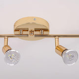 Modern 4-Light Track Lighting Kit LED (Gold) - Close-Up Angle