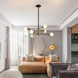 Sputnik Chandelier Modern Industrial, 6-Light , Black & Gold - Extra Image
