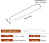 Dimmable LED Ceiling Light, 48W White - Top-Down View