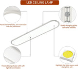 Dimmable LED Ceiling Light, 48W White - 45-Degree Angle