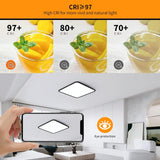 Dimmable LED Ceiling Light, 40W Anti Blue - Close-Up Angle