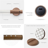 Motion Sensor Wall Light Indoor, LED Rechargeable, 2pcs - Top-Down View