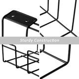 2 Pack Under Desk Cable Management Tray, Black - 45-Degree Angle