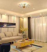 Crystal Chandelier Vintage, 5 Lights, Gold - Extra Image