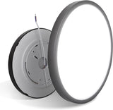 LED Ceiling Light Fixture, Natural Light, 28W 4500K ,Black - Side View