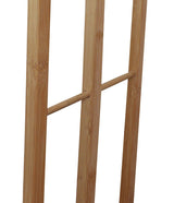 Bamboo Towel Bar Holder Rack 3-Tier Freestanding for Bathroom and Bedroom - 45-Degree Angle