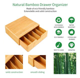 Bamboo K-Cup Coffee Pod Holder Storage Organizer  for Kitchen, Jewelry and Cosmetic - Top-Down View