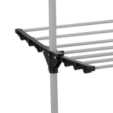 Folding 3 Tier Clothes Laundry Drying Rack with Stainless Steel Tubes for Indoor & Outdoor Home - 45-Degree Angle