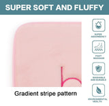 Extra Thick Memory Foam & Super Comfort Bath Rug Mat for Bathroom (60 x 40 cm, Pink) - Top-Down View