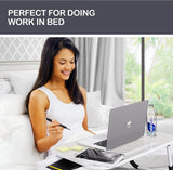 Portable Foldable Laptop Desk with Storage for Home and Travel Use