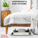 Portable Foldable Laptop Desk with Storage for Home and Travel Use
