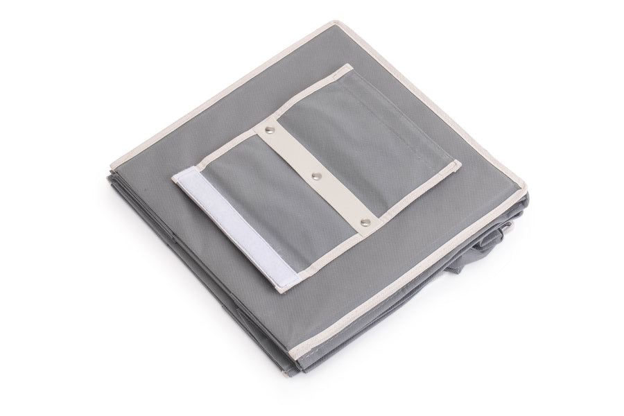 2 Pack 5-Tier Shelf Hanging Closet Organizer and Storage for Clothes (Grey)