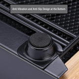 CARLA HOME Coffee Pods Holder Storage Drawer Compatible with 60 Nespresso Pods for Kitchen Storage & Organisation (Black) - Close-Up Angle