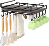 Multifunctional Under Cabinet Cutting Board Metal Holder Organiser - Front View