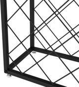 Freestanding Metal Wine Rack for 25 Bottles - Rear View