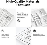 Pegboard Combination Kit with 4 Pegboards and 18 Accessories Modular Hanging for Wall Organiser - Rear View