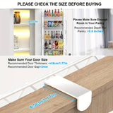 6 Tier Adjustable Baskets Over Door Pantry Organiser for Home Kitchen - Rear View