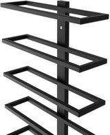 Set 2 Pcs Metal Wall Mount Wine Rack for Wine Bottles Liquor Champagne (Holds 10 Bottles)