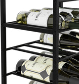 CARLA HOME Freestanding Wine Rack for 20 Bottles with Wood Countertop and Sturdy Metal Frame - Extra Image