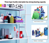 CARLA HOME 3-Tier Over Washing Machine Storage Rack for Laundry Room or Kitchen - Side View