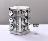 CARLA HOME Rotating Spice Rack Organizer with 20 Glass Jars for Kitchen Countertop - Extra Image