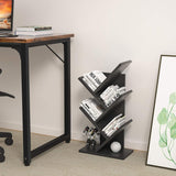 CARLA HOME 5-Tier Tree Bookshelf Storage Rack for Home Office or Bedroom (Black) - Extra Image