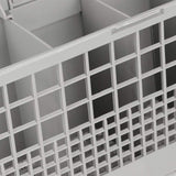 CARLA HOME 8 Slot Universal Dishwasher Cutlery Basket with Handle and Lid which Fits Most Brands (240mm X 135mm X 122mm) - Rear View
