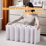 CARLA HOME 6-Tier Stackable Shoe Storage Box Organizer with Clear Door for Closet, Entryway or Cabinet - Top-Down View