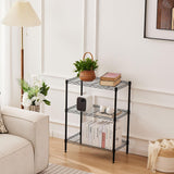 CARLA HOME 3-Tier Adjustable Metal Storage Shelves Wire Rack Organizer for Kitchen, Pantry, Bathroom or Laundry Room (45cm W x 40cm D x 103cm H) - Front View