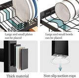 CARLA HOME Adjustable Over the Sink Dish Drying Rack with Utensil Holder, Hooks & Cutting Board Rack for Kitchen Counter Storage - Top-Down View
