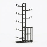CARLA HOME 7 Tier Ball Storage Rack - Sports Organiser - Black - Basketball Storage Rack - Extra Image
