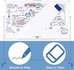 CARLA HOME Double-Sided Magnetic Whiteboard 120x90cm with Wheels, Reversible Design for School, Office & Home, image 6