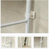 CARLA HOME 3-Tier Over Washing Machine Storage Rack for Laundry Room Space Saving, Towels, Detergent & Bathroom Essentials - Rear View