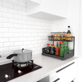 CARLA HOME 2 Tier Under Sink Organiser with Sliding Drawers for Kitchen & Bathroom - Extra Image