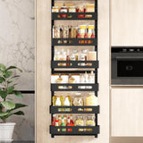 CARLA HOME 6 Tier Over the Door Organizer with Adjustable Metal Pantry Storage Rack and Hanging Baskets for Kitchen and Bathroom - Extra Image