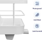 CARLA HOME Dish Drying Rack for Kitchen Counter with Removable Drip Tray, Utensil Holder and Cutlery Organizer