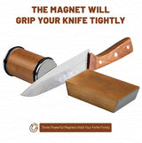 CARLA HOME Rolling Knife Sharpener - Brown - 15° & 20° Angle - Kitchen Appliances Knife Sharpeners - 45-Degree Angle