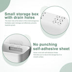 CARLA HOME 4-Pack Self-Adhesive Wall Storage Box for Cabinet Doors, Kitchen, Bathroom & Office