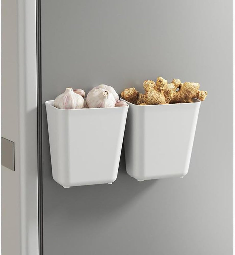 CARLA HOME 4-Pack Self-Adhesive Wall Storage Box for Cabinet Doors, Kitchen, Bathroom & Office
