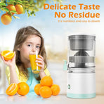 CARLA HOME Hands-Free Citrus Juicer with USB Rechargeable Electric Fruit Squeezer