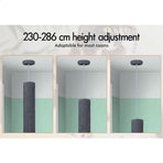 CARLA HOME Floor to Ceiling Cat Tree Tower  with Adjustable Height 230-286cm for Indoor Cats (Grey)