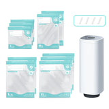 CARLA HOME Automatic Vacuum Sealer Kit - 10 Reusable Bags - White - Food Vacuum Set - Extra Image