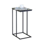 CARLA HOME C - Shape Side Table - Black Metal End Table - Classic - 2 - tier Side Table