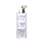 CARLA HOME 3 Tier Rolling Laundry Basket - White with Wheels - Basic - Plastic - 3 - tier Rolling Laundry