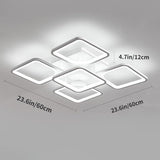 Modern LED Ceiling Light Remote Control (60 cm) - Top-Down View